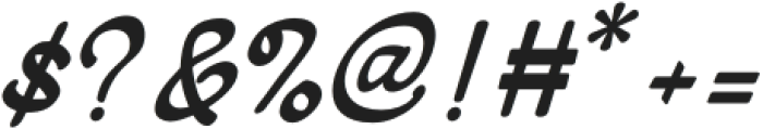 Lockride Script otf (400) Font OTHER CHARS