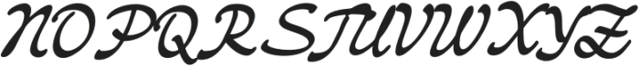 Lockride Script otf (400) Font UPPERCASE