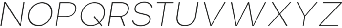 Loft Thin Italic otf (100) Font UPPERCASE