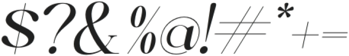 Lofty Chic Italic otf (400) Font OTHER CHARS