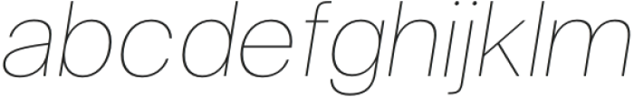 Logika Nova Thin Italic otf (100) Font LOWERCASE