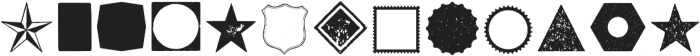 Logo Shape Font otf (400) Font LOWERCASE
