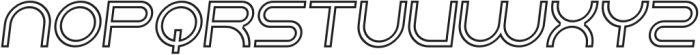 Logoart Inline Italic otf (400) Font LOWERCASE