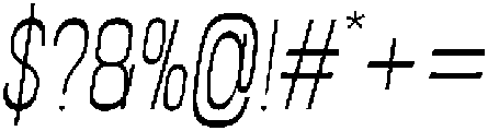 Loguetown  Extra Light Italic otf (200) Font OTHER CHARS