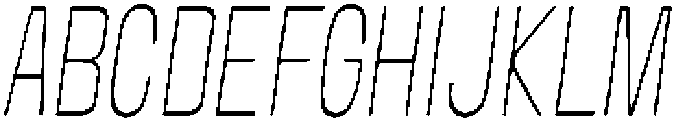 Loguetown  Thin Italic otf (100) Font UPPERCASE