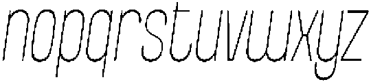 Loguetown  Thin Italic otf (100) Font LOWERCASE