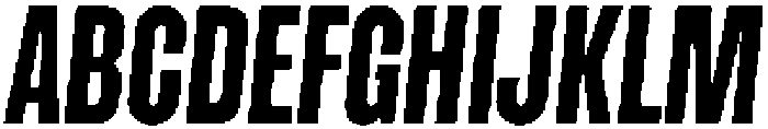 Lokanova Italic Bold otf (700) Font UPPERCASE