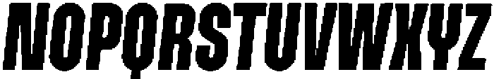 Lokanova Italic Extra Bold otf (700) Font UPPERCASE