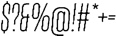 Lokanova Italic Extra Light otf (200) Font OTHER CHARS