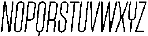 Lokanova Italic Extra Light otf (200) Font UPPERCASE