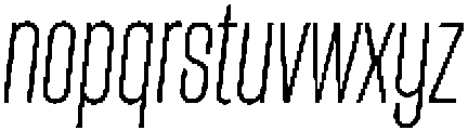 Lokanova Italic Extra Light otf (200) Font LOWERCASE
