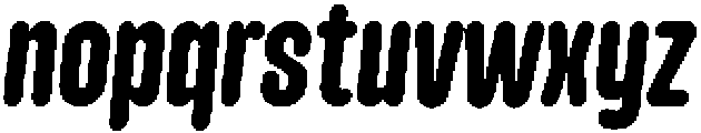 Lokanova Routalic Bold otf (700) Font LOWERCASE