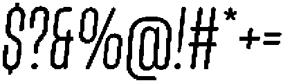 Lokanova Routalic Light otf (300) Font OTHER CHARS