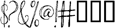 London otf (400) Font OTHER CHARS