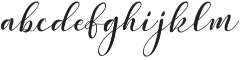 Lonelly Girl Regular otf (400) Font LOWERCASE