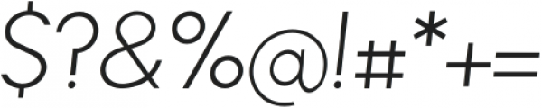 Lonely Armadillo Light Italic otf (300) Font OTHER CHARS