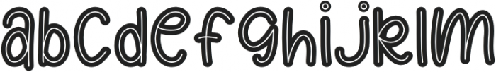 Lonely Girl Inline otf (400) Font LOWERCASE