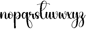 Lonely Regular otf (400) Font LOWERCASE