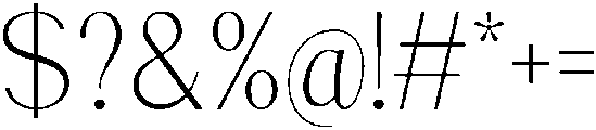 Longevity otf (400) Font OTHER CHARS