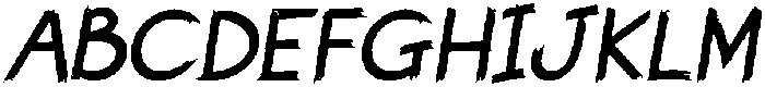 Longshot Italic otf (400) Font UPPERCASE