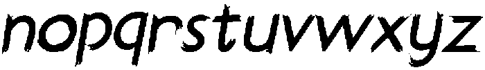 Longshot Italic otf (400) Font LOWERCASE