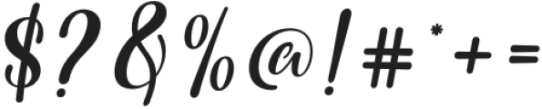 Longtime Script Italic Regular otf (400) Font OTHER CHARS