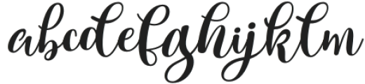 Longtime Script Italic Regular otf (400) Font LOWERCASE