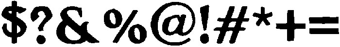 Longyards Rough otf (400) Font OTHER CHARS