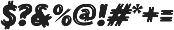 Lonkie Brush Bold Italic otf (700) Font OTHER CHARS