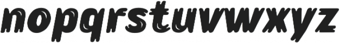 Lonkie Brush Bold Italic otf (700) Font LOWERCASE