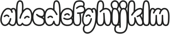 Looks Happy - Outline otf (400) Font LOWERCASE