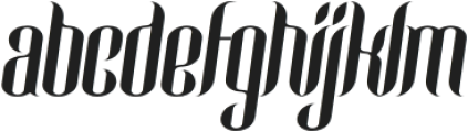 Looqie-Oblique otf (400) Font LOWERCASE