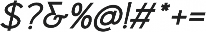 Lorenza Medium Italic otf (500) Font OTHER CHARS