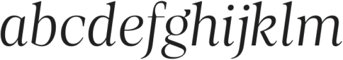 Loretta Display Light Italic otf (300) Font LOWERCASE