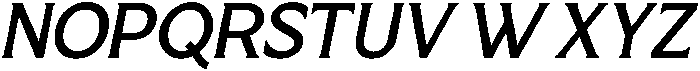 Lorine Oblique otf (400) Font UPPERCASE