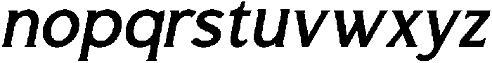 Lorine Oblique otf (400) Font LOWERCASE
