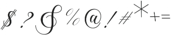 Lorriana script Regular otf (400) Font OTHER CHARS