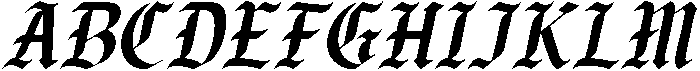 Los Reyes Italic otf (400) Font UPPERCASE