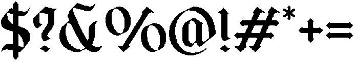 Los Reyes Regular otf (400) Font OTHER CHARS
