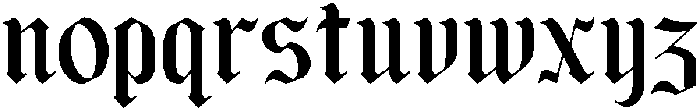 Los Reyes Regular otf (400) Font LOWERCASE