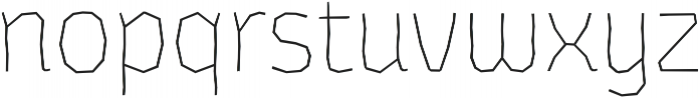 LosLana Niu Alt Essential Thin otf (100) Font LOWERCASE