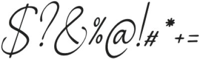 Lossifanya Italic otf (400) Font OTHER CHARS