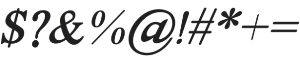 Lost Castedral Italic otf (400) Font OTHER CHARS