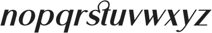 Lostgun Sans Extra Bold Italic otf (700) Font LOWERCASE