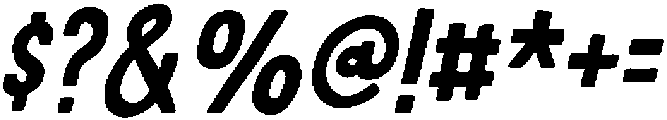 Lots Of Fun Italic otf (400) Font OTHER CHARS