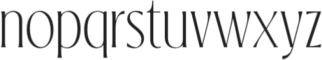 Loubrisa Thin Condensed otf (100) Font LOWERCASE
