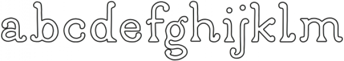 Louise Outlined otf (400) Font LOWERCASE