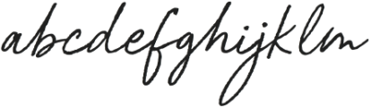 Lourdes Signature Regular otf (400) Font LOWERCASE