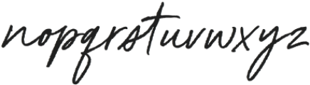Lourdes Signature Regular otf (400) Font LOWERCASE