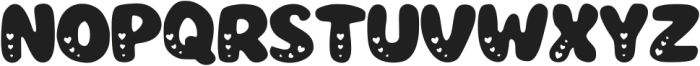 Love Bubble Regular otf (400) Font LOWERCASE